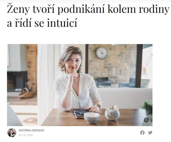 Polina Ševčíková - článek Prozeny.cz | Svět podnikatelek
